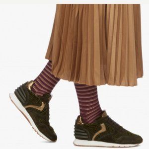 NEW VOILE BLANCHE Juliette Power Snake Embossed Sneakers Size 39